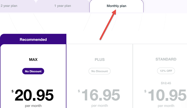 PureVPN Monthly Pricing